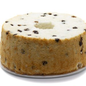Chocolate chip angel food cake